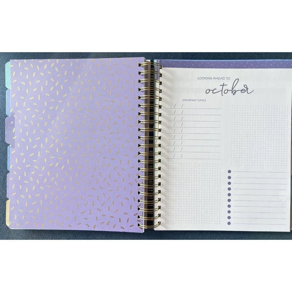 2026 Planner BLUE BOWS FLOWER Daily Weekly Weekly Planning Note 9
